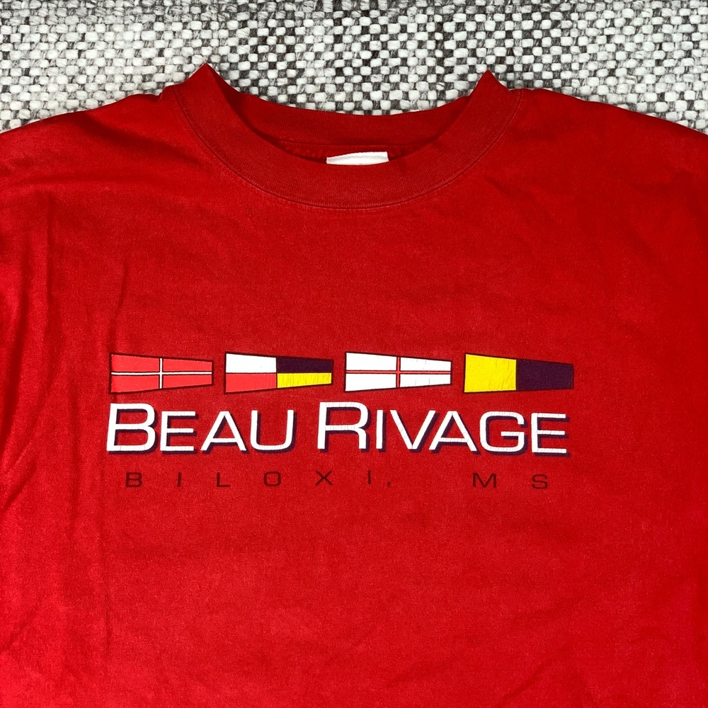Beau Rivage T-Shirt Unisex XL Red Biloxi MS Casino Souvenir Graphic Tee
